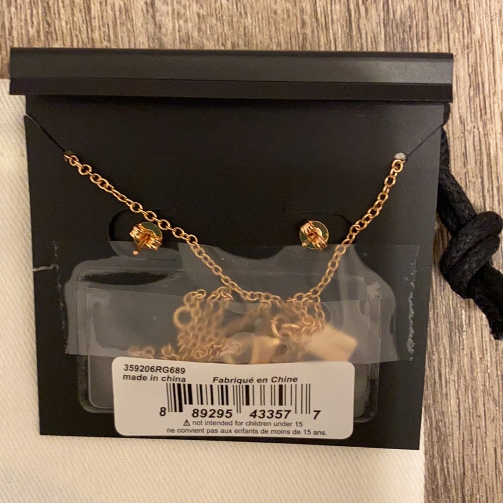 Coach Necklace and Earring Set NWT - Picture 5 of 7
